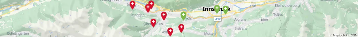 Map view for Pharmacies emergency services nearby Unterperfuss (Innsbruck  (Land), Tirol)